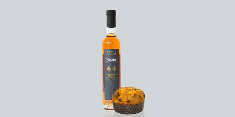 panettone all'albicocca e frutta secca di Vincenzo Tiri abbinato al passito di Albana di Romagna di Podere Palazzo
