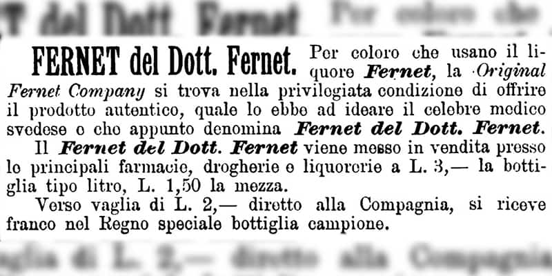 pubblicità fernet